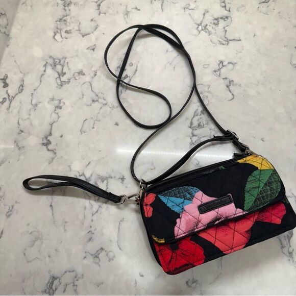 Vera Bradley mini Vivian crossbody RFID Colorful Floral Women's Bag - Picture 1 of 10